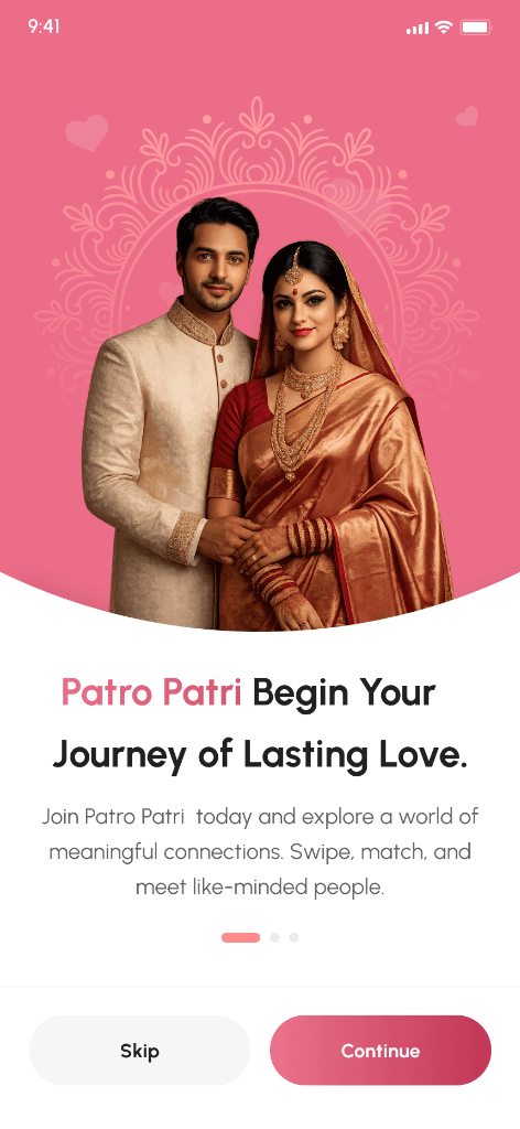 Patro Patri — Matrimony & Matchmaking Mobile Application project screenshot 1