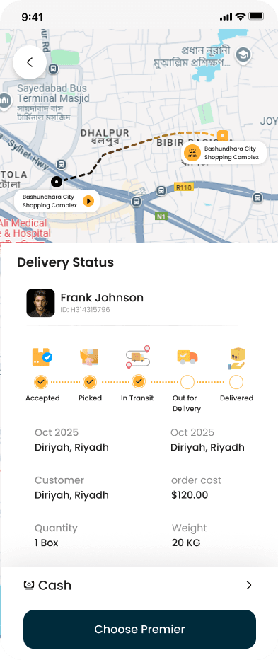 SwiftDrop Delivery App project screenshot 2