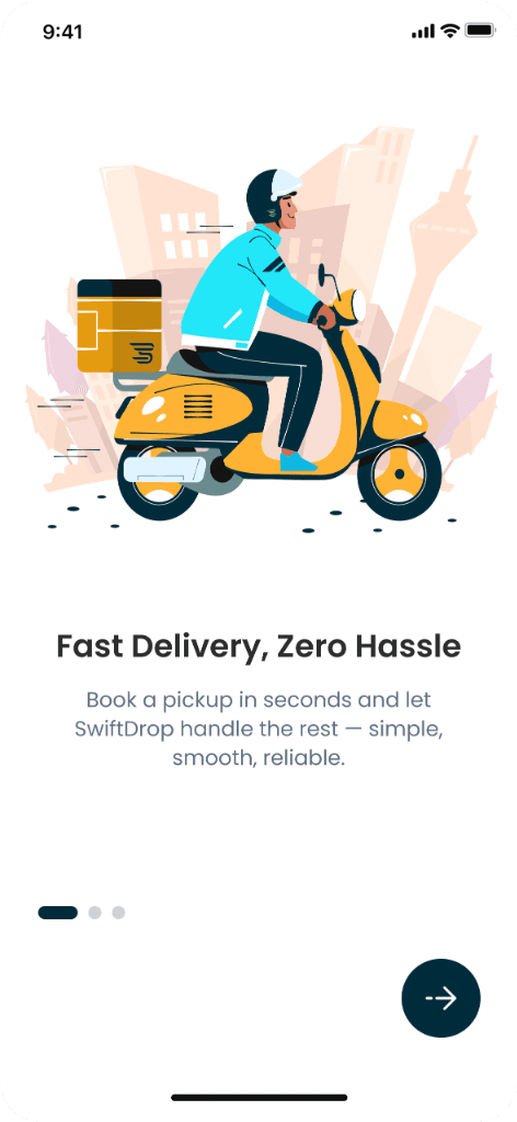 SwiftDrop Delivery App project screenshot 5