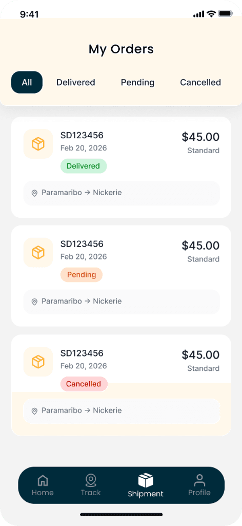 SwiftDrop Delivery App project screenshot 4